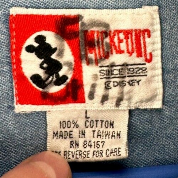 Disney Light Blue Casual Button Down Shirt - Picture 4 of 11